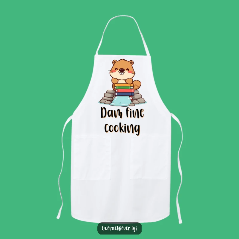 Funny Beaver Apron - Cook and Learn with Literary Style!