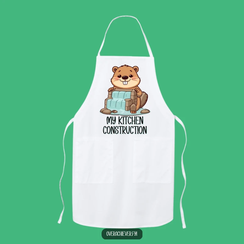 Funny Beaver Dam Apron: Construction Chef's Gear, Perfect Funny Gift