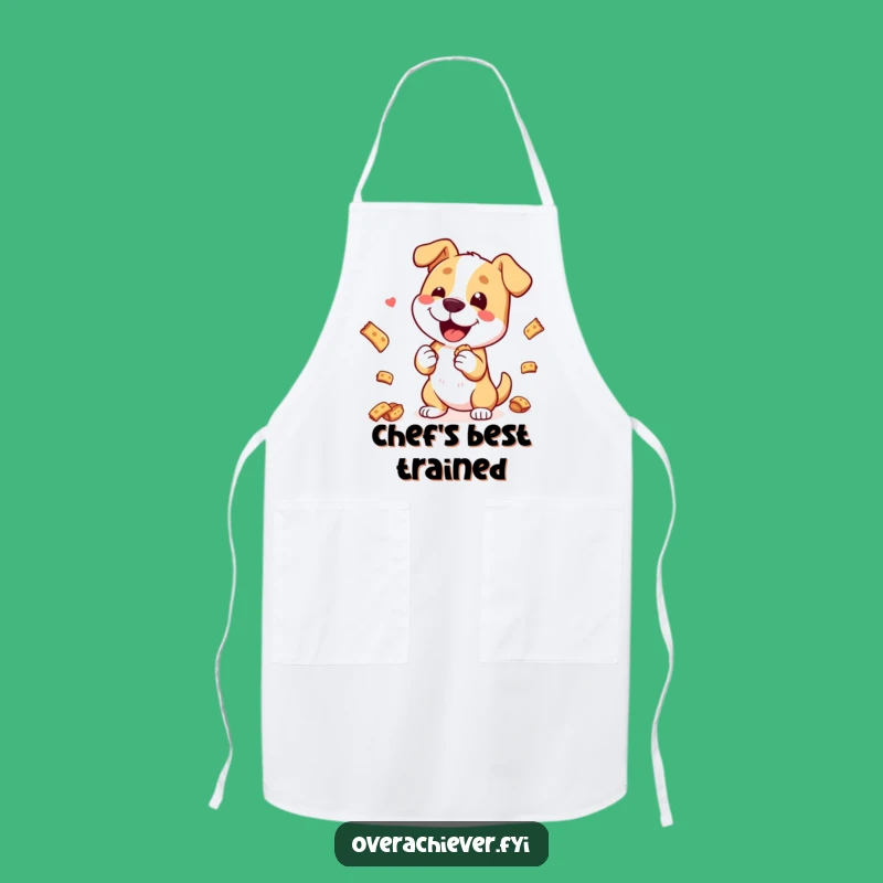 Funny Dog's Chef Trick Apron: Hilarious Canine Master Chef in the Kitchen, Gift Idea