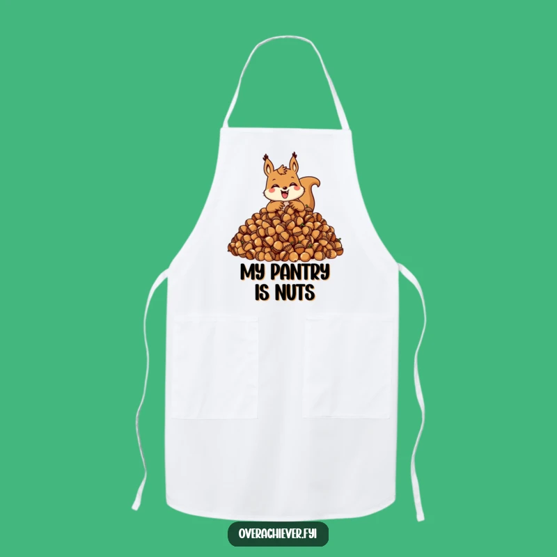 Funny Squirrel Apron: Keep Clean While Hoarding Snacks with this Hilarious Design