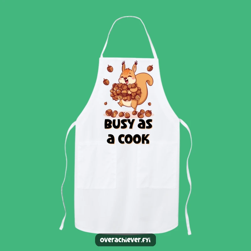 Funny Squirrel Juggling Apron: Kitchen Hoarder's Gear, Perfect Funny Gift