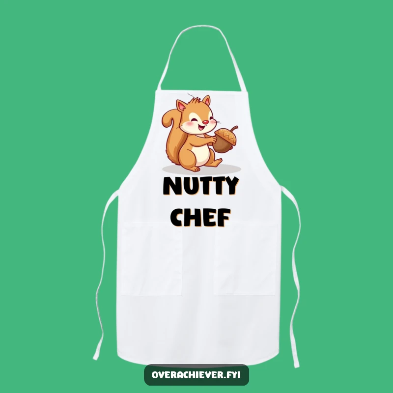 Funny Squirrel Parking Acorn Apron - Hilarious Kitchen Wear for Budding Chefs