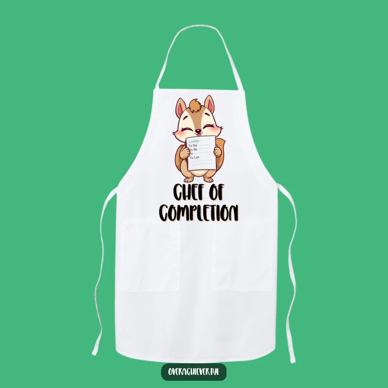Funny Squirrel Task Master Apron - Tackle Your Tasks with This Hilarious Helper!