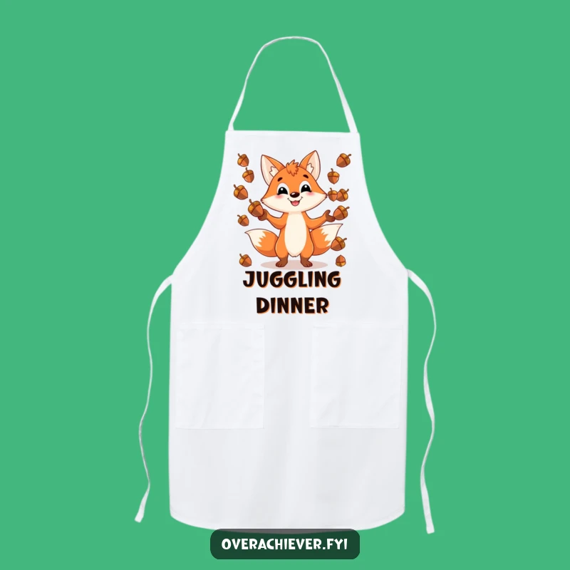 Funny Fox Apron - Playful Kitchen Accessory for Acorn Masters