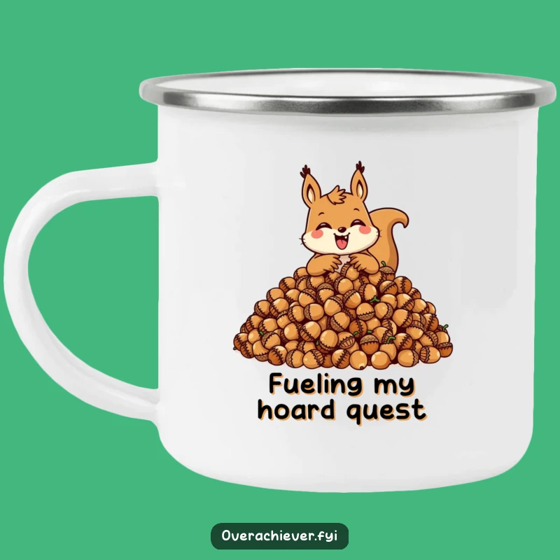 Funny Squirrel Camping Mug: Enjoy Your Brews with this Hilarious Acorn Lover's Mug