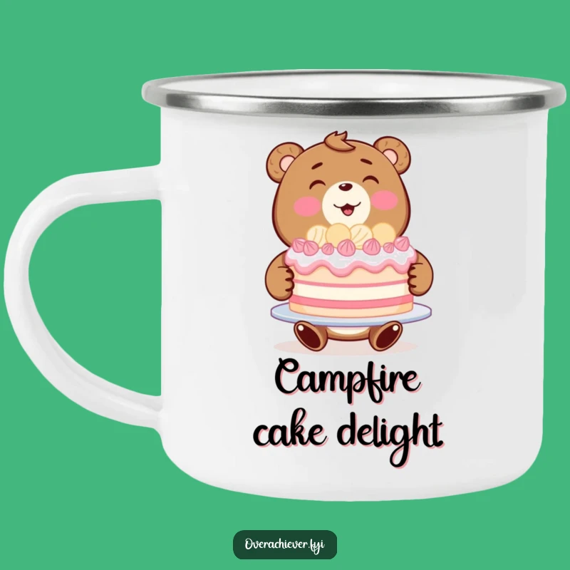 Funny Bear Baker Camping Mug - Enjoy Sweet Moments on the Go!