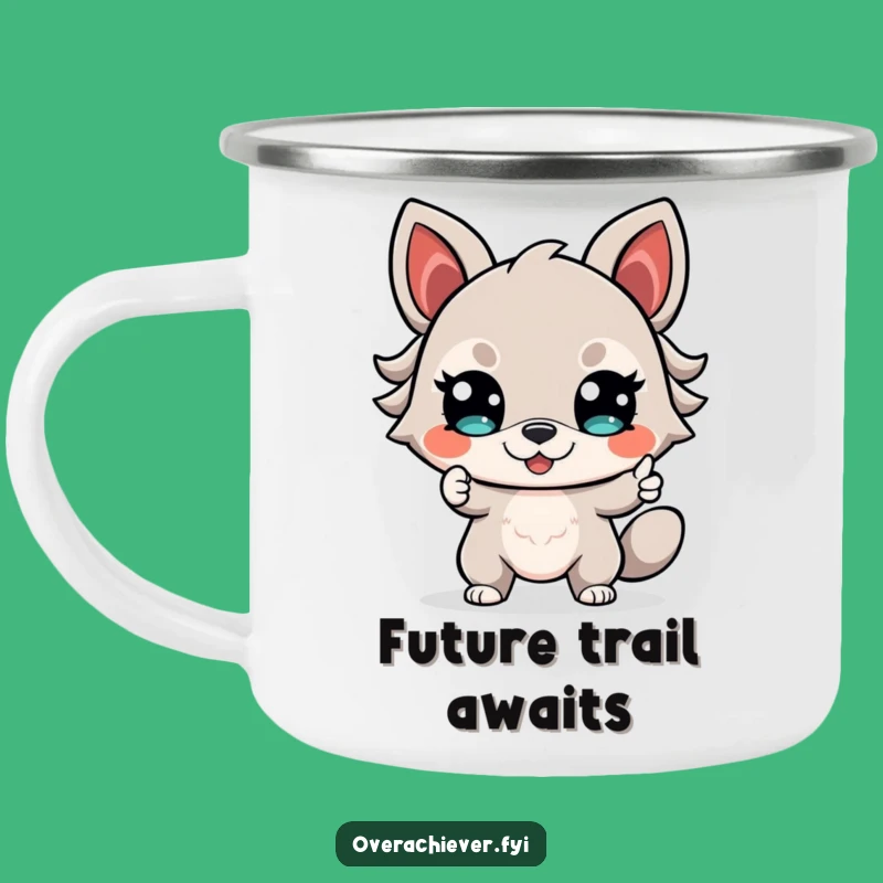 Funny Determined Animal Camping Mug: Confident Explorer, Future Adventures, Great Funny Gift