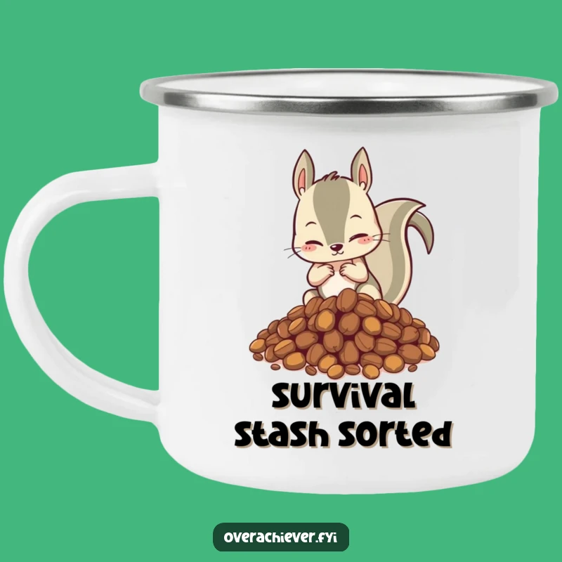 Funny Squirrel Camping Mug - Adventure and Organization for the Outdoorsy!