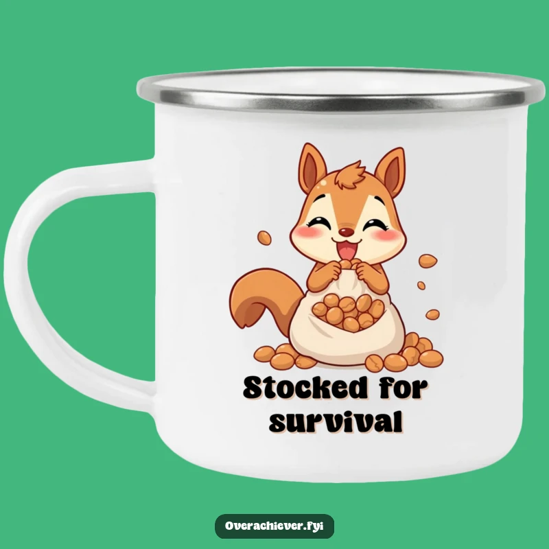 Funny Squirrel Camping Mug - Durable & Humorous Nature Drinkware