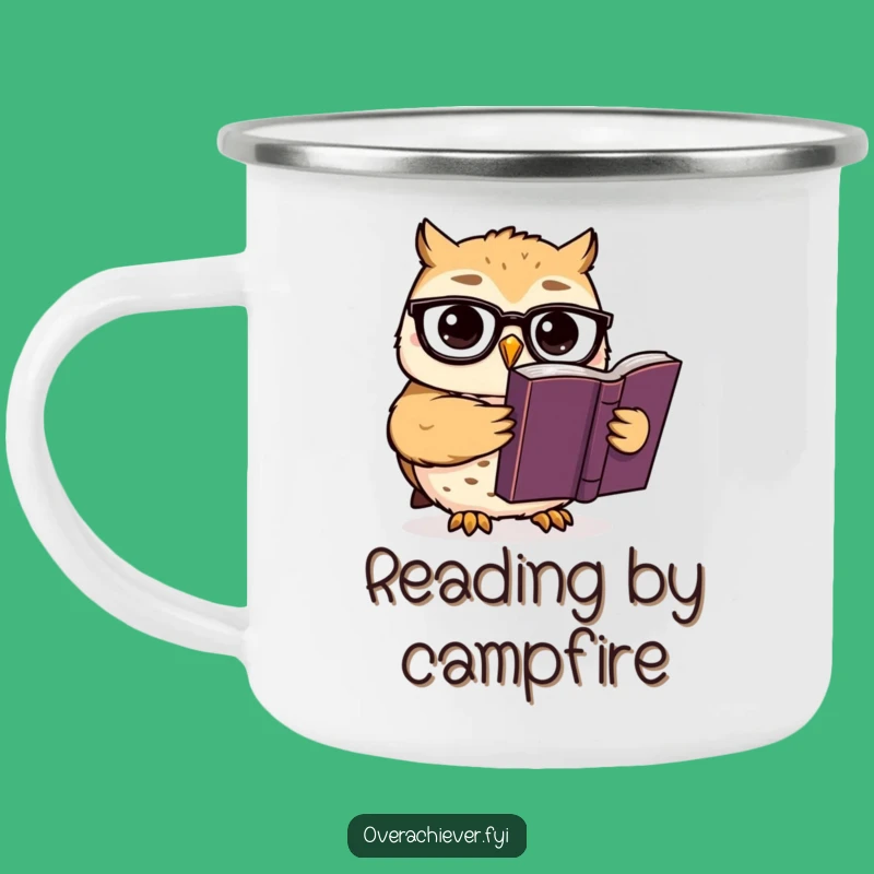 Funny Smart Owl Camping Mug: Intellectual Humor Outdoors!