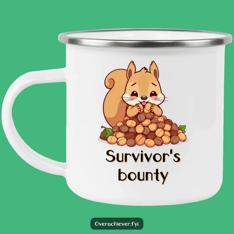 Funny Squirrel Nut Hoarder Camping Mug - Durable & Hilarious Critter Gear