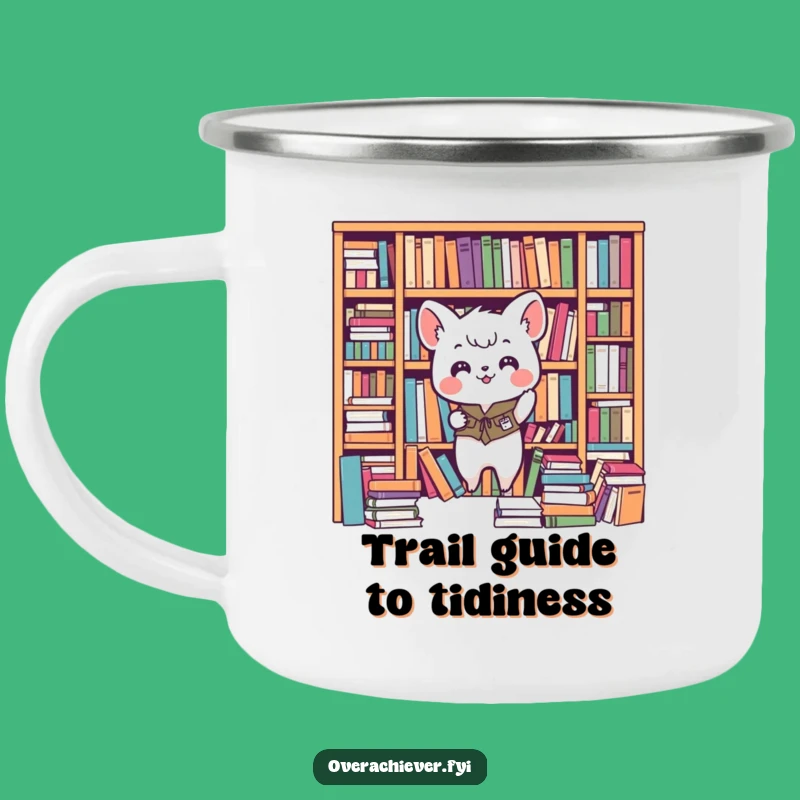 Funny Organizer Animal Camping Mug: Bookshelf Tidy Gear - Perfect Gift!