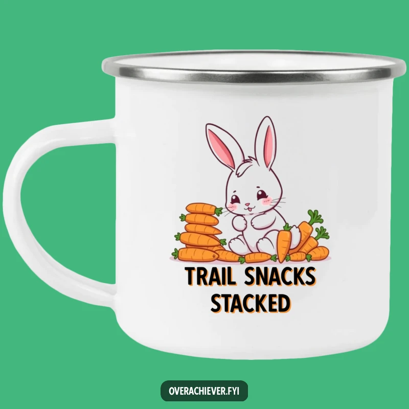 Funny Bunny Carrot Camp Mug: Enjoy Your Adventure with Hilarious Organization!