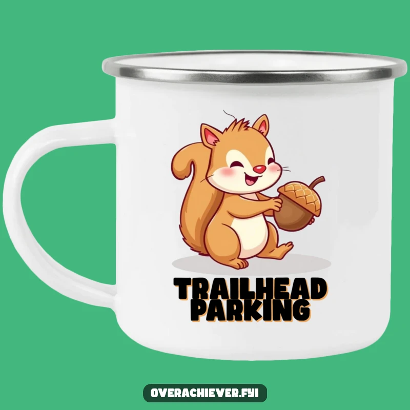 Funny Squirrel Acorn Parking Camping Mug - Durable and Hilarious Outdoor Companion