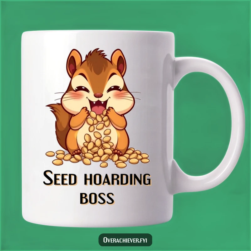 Funny Chipmunk Stuffing Cheeks Mug - Adorable & Hilarious Overstock Gift for Snack Lovers