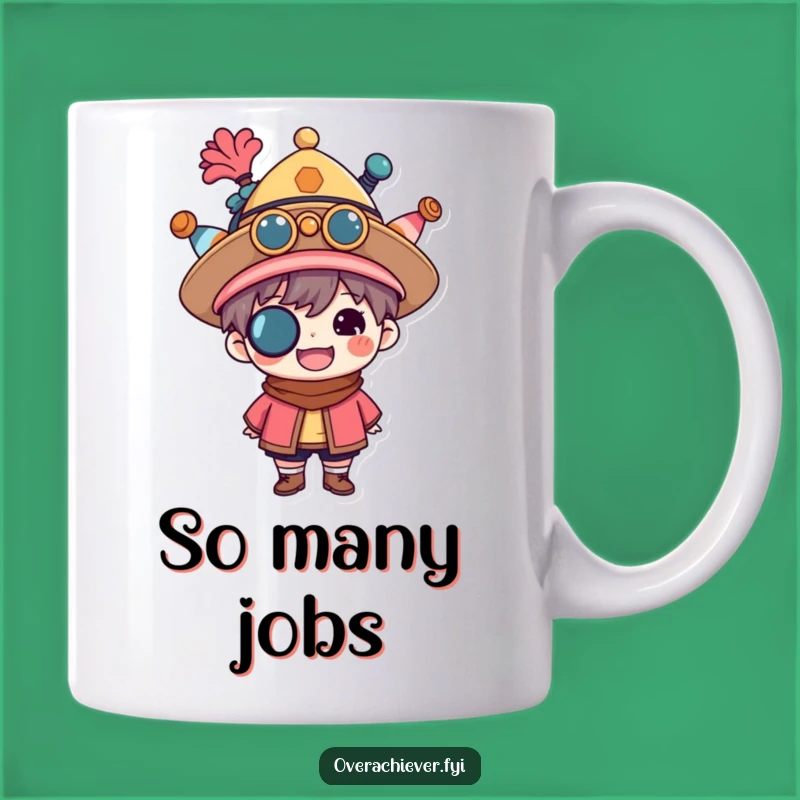 Funny Multitasker Mug - Proud Hat Collector Character Gift