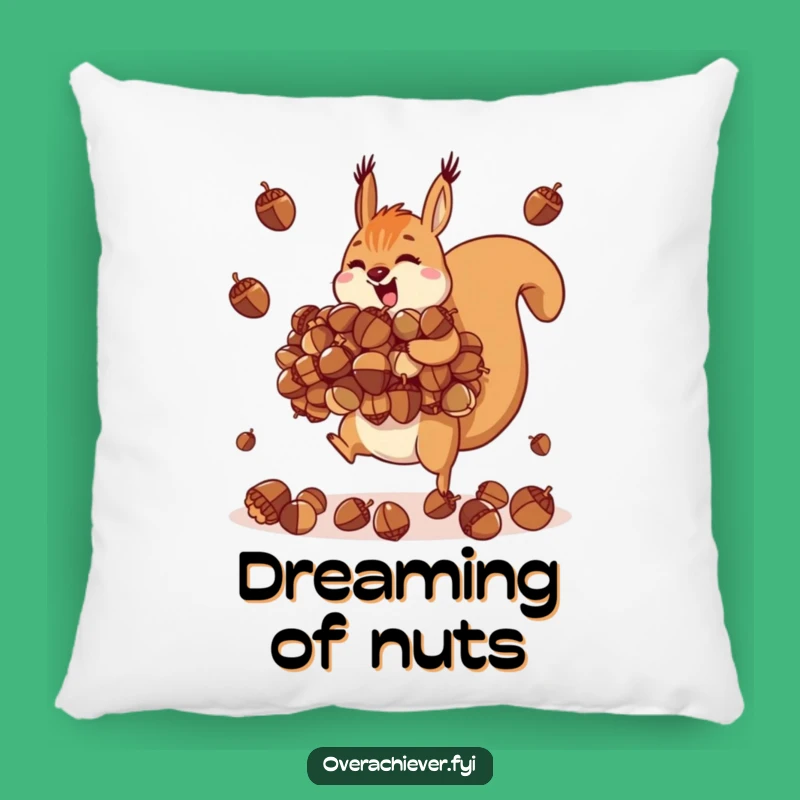 Funny Squirrel Juggling Pillow: Cozy Acorn Comfort, Perfect Funny Gift