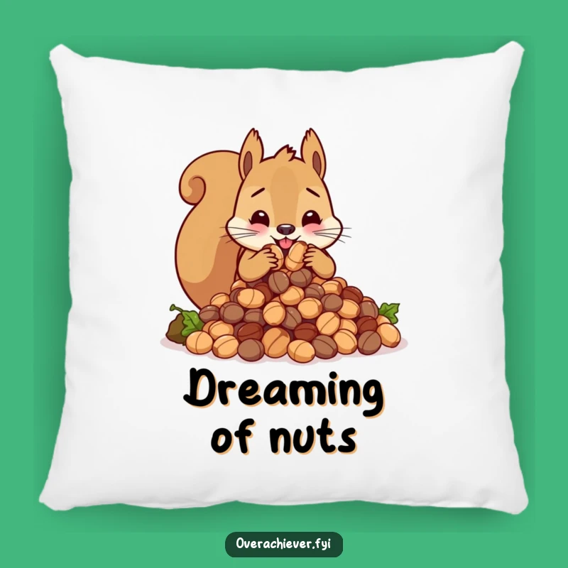 Funny Squirrel Nut Pillow - Cozy & Humorous Critter Comfort