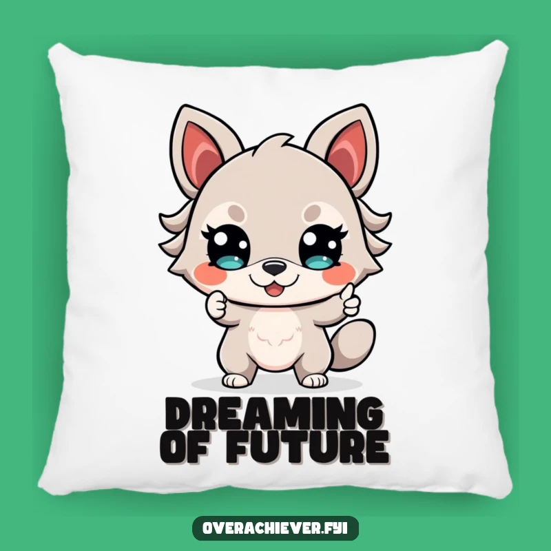 Funny Determined Animal Pillow: Confident Future Dreamer, Comfy & Hilarious Funny Gift