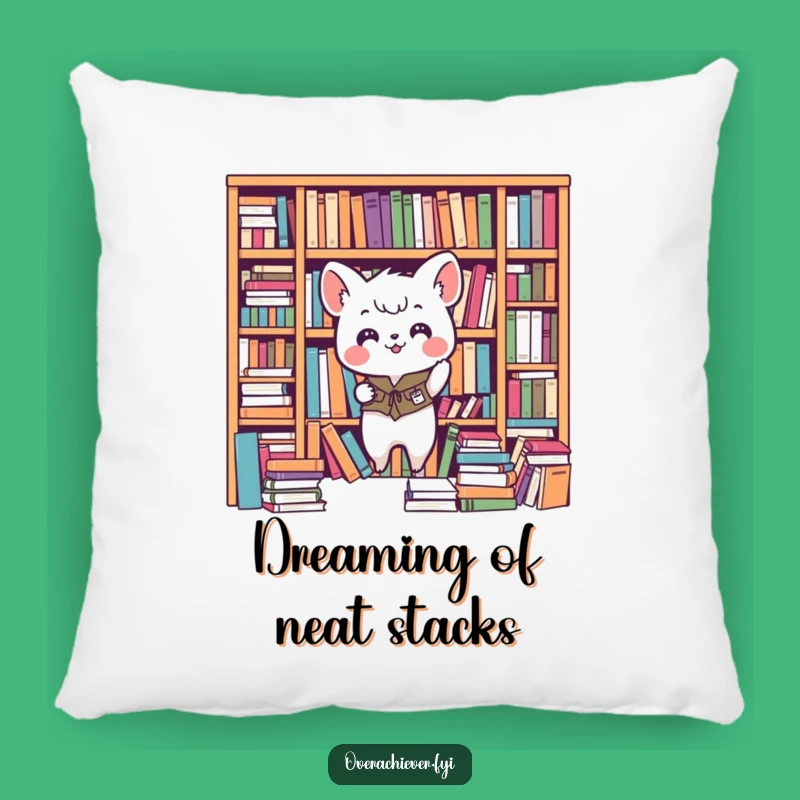Funny Organizer Animal Pillow: Cozy Bookshelf Zen - Perfect Gift!