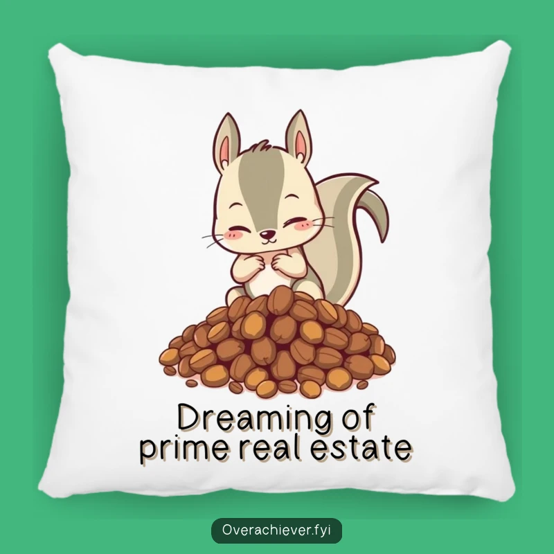 Funny Squirrel Pillow - Comfy Decor for the Enthusiastic Organizer!