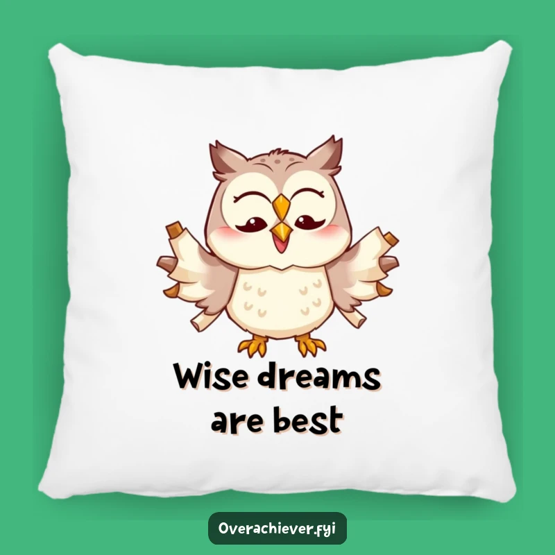 Funny Owl Multitasking Pillow - Cozy & Hilarious Scholar Comfort