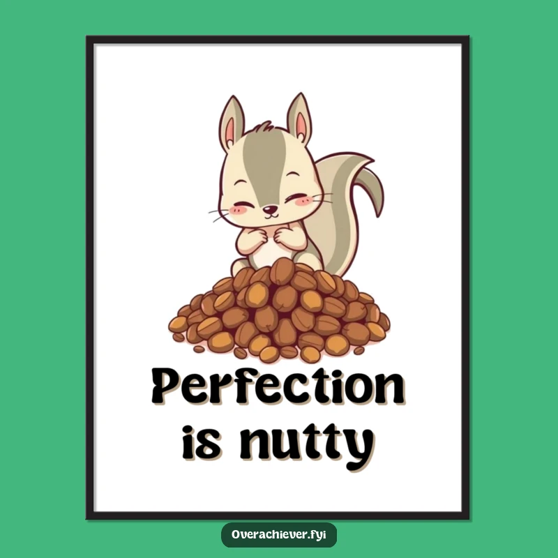 Funny Squirrel Digital Art - Hilarious Decor for an Organized Home!