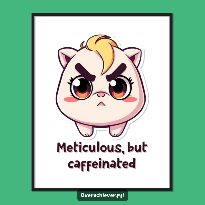 Funny Determined Ironer Digital Art: Decorate with Precision and Humor Gift