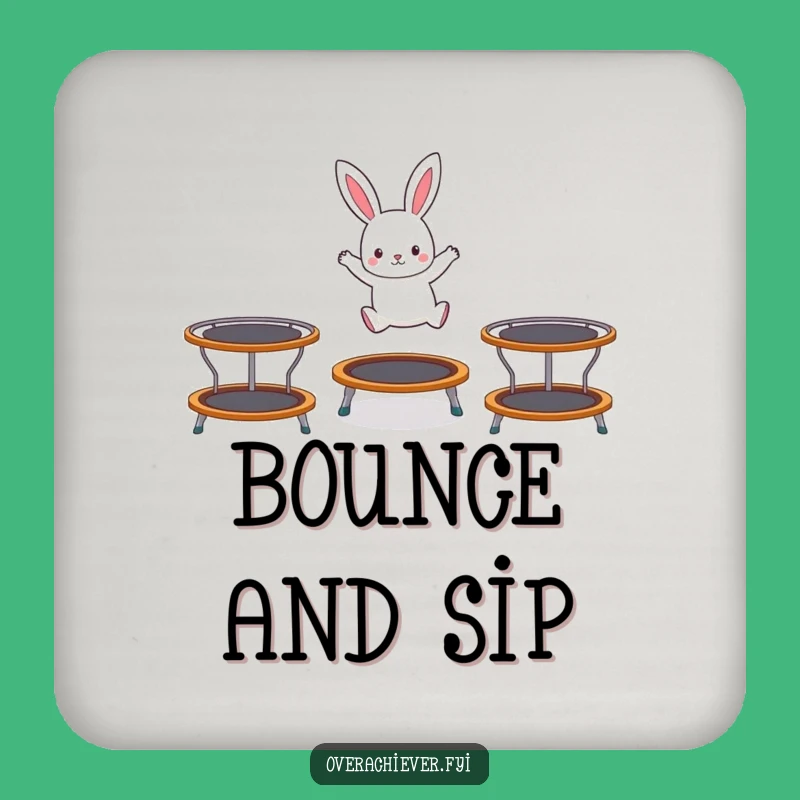 Funny Rabbit Coasters - Protect Surfaces with Bouncy Style!