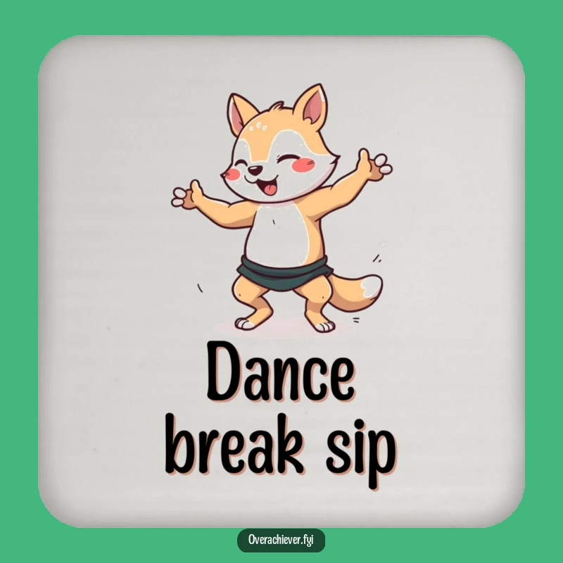 Funny Dancer Animal Coaster - Protect Surfaces with Dance Flair