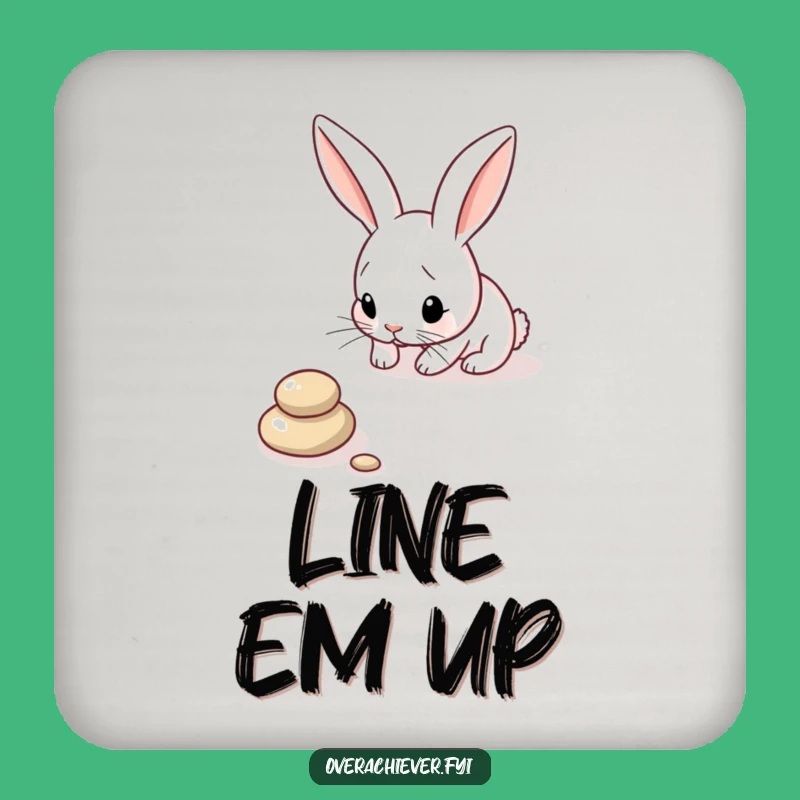 Funny Bunny Pebble Line Coaster: Protect Surfaces with Precision