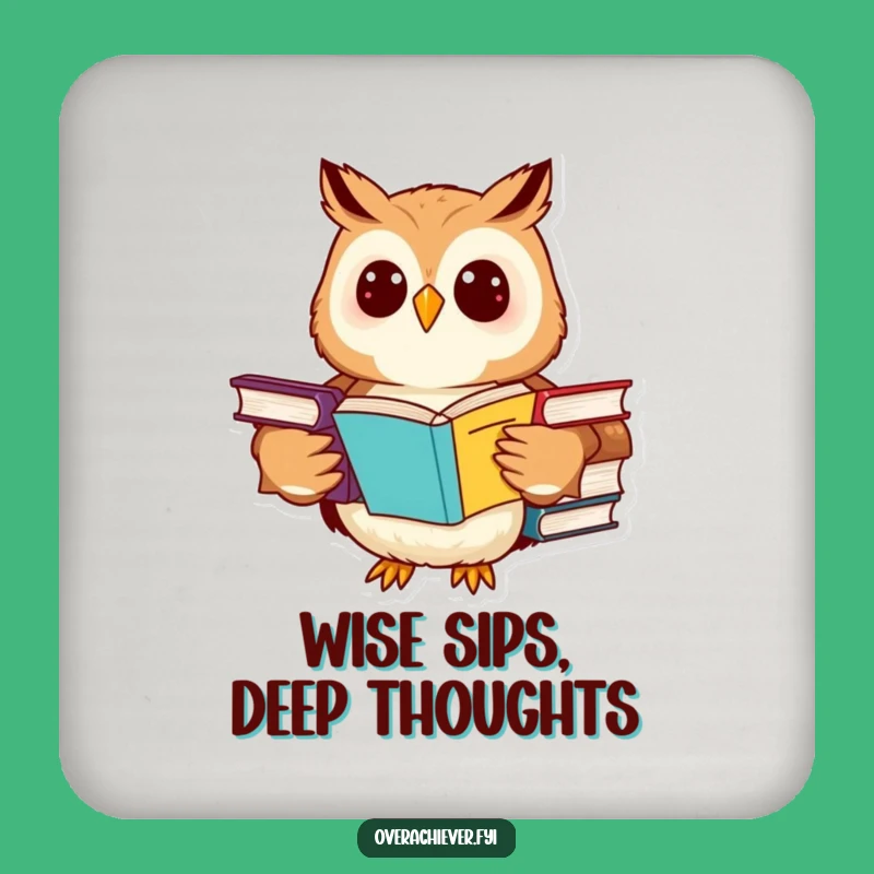 Funny Owl Coasters: Protect Surfaces with this Hilarious Study Set