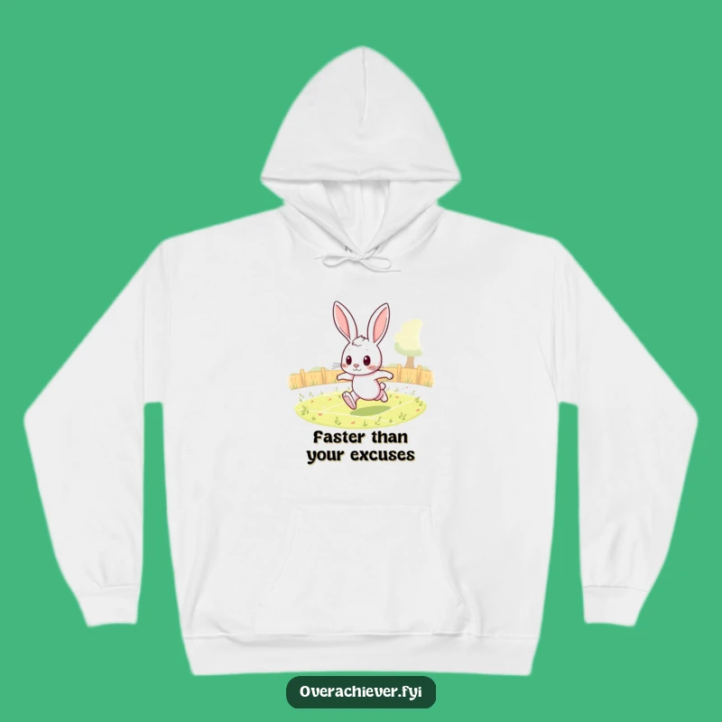Funny Rabbit Hoodie: Cozy Gear for the Determined Runner with a Sense of Humor