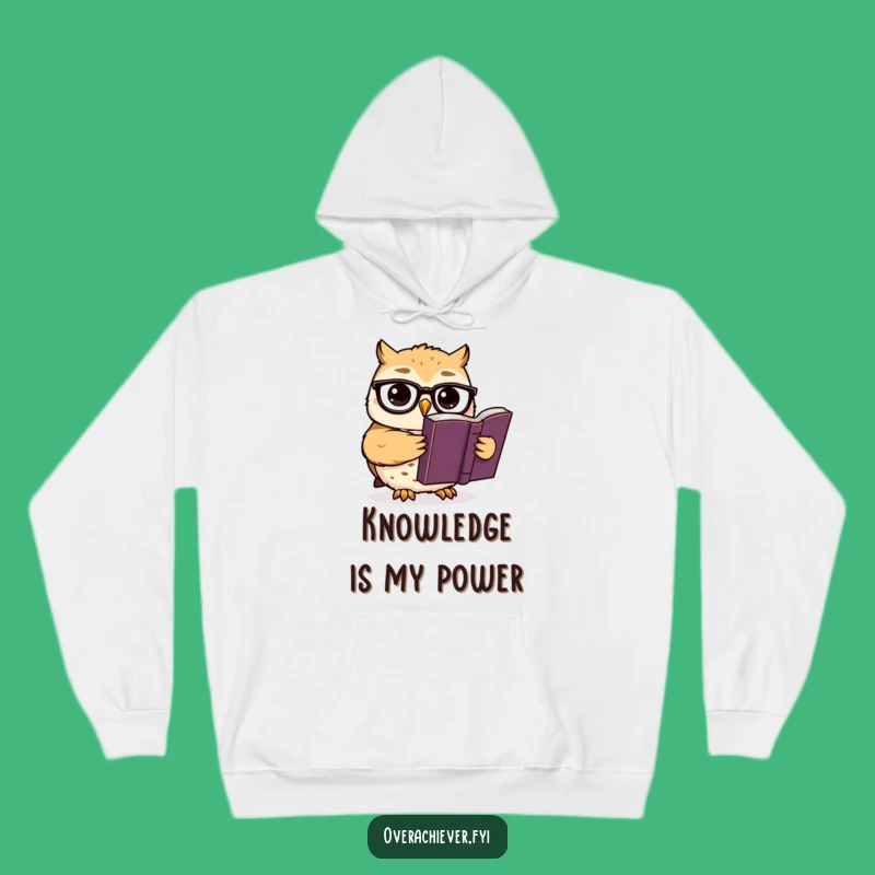 Cozy Funny Smart Owl Hoodie: Warm Up With Intellectual Humor!