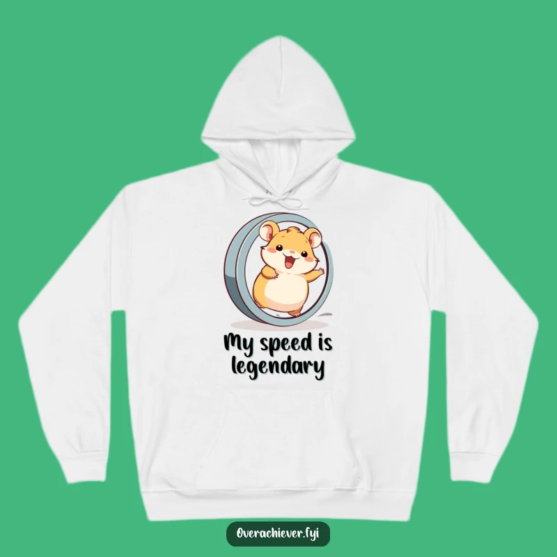 Funny Hamster's Speed Demon Hoodie: Cozy Up with an Energetic Rodent, Perfect Gift
