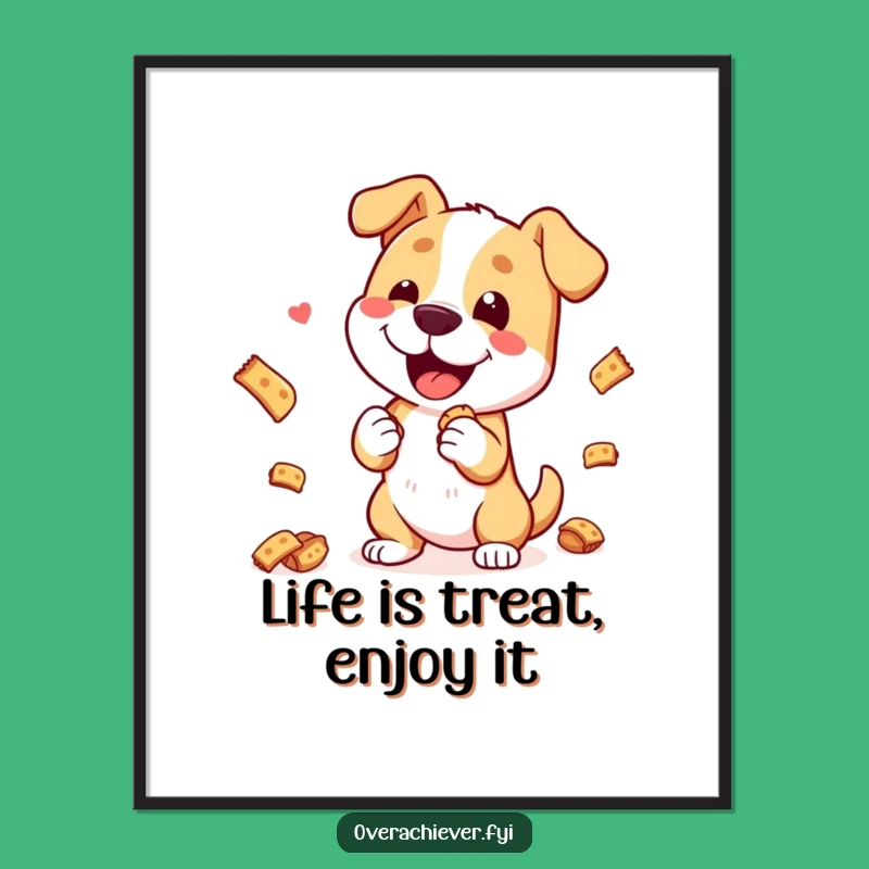 Funny Free Printable Wall Art: Dog's Trick Masterpiece Downloadable Gift