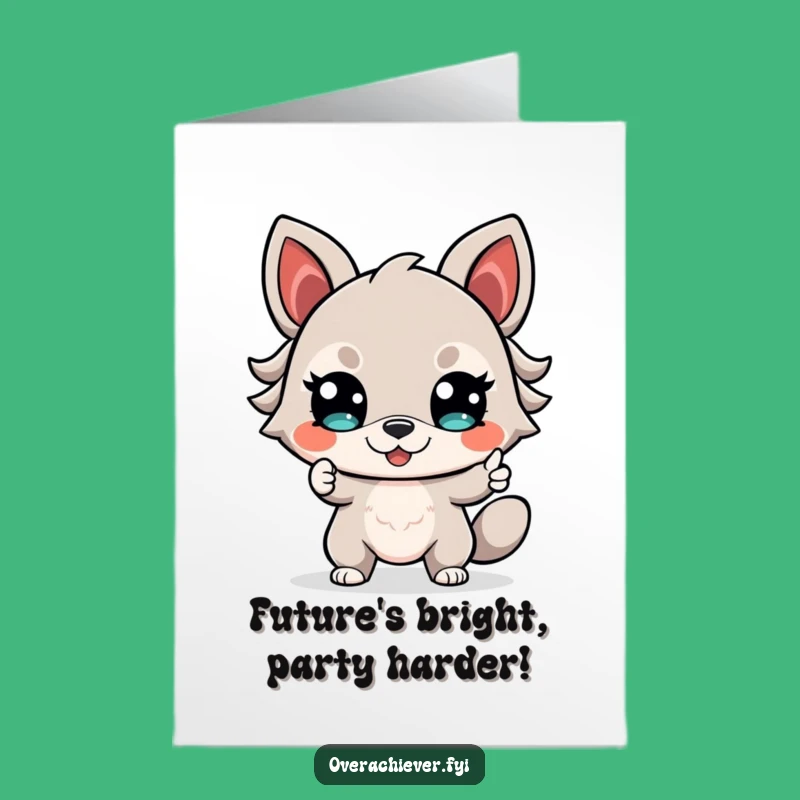 Free Printable Birthday Card: Determined Animal Motivates, Downloadable Funny Gift