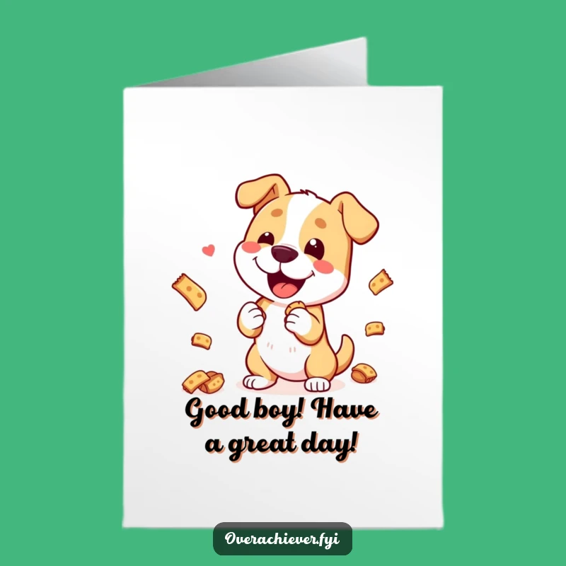 Free Printable Birthday Card: Funny Dog Trick Fun Downloadable Gift