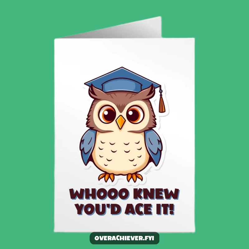 Free Printable Congrats Card: Proud Grad Owl, Humorous Downloadable Gift