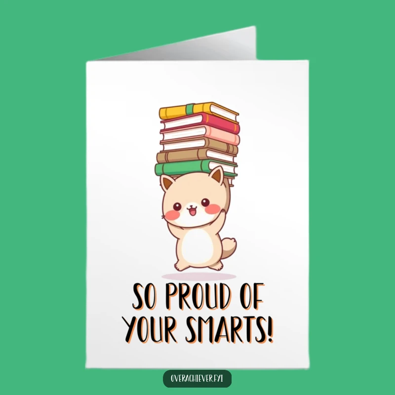 Free Printable Bookworm Animal Congratulations Card - Humorous Downloadable DIY Achievement
