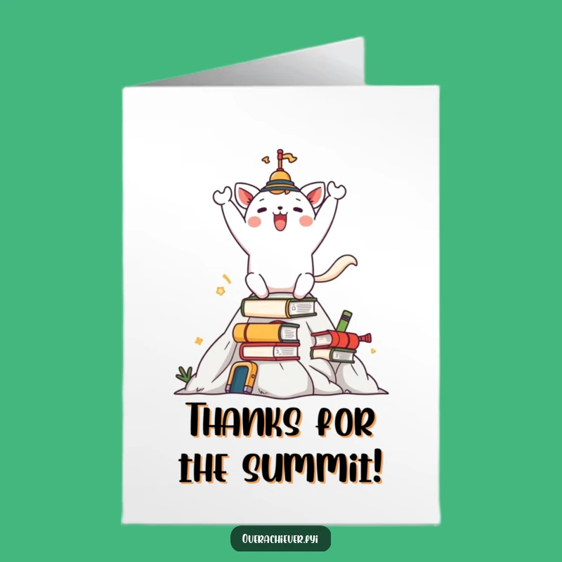 Free Printable Thank You Card: Task Mountain Animal Funny Downloadable Gift
