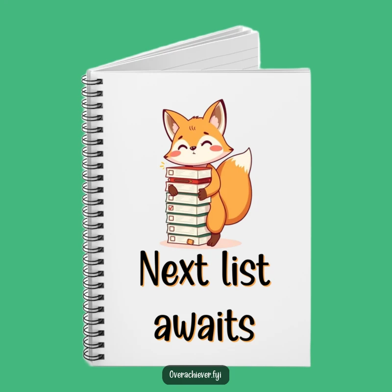 Funny Energetic Fox Notebook: A Humorous Gift for Productive Planners