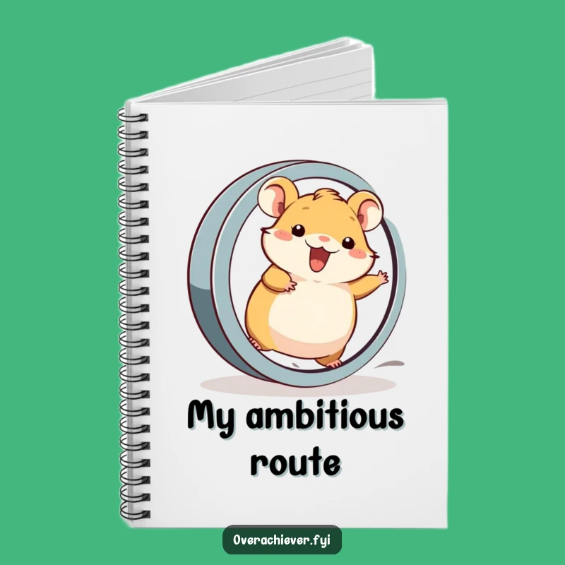 Funny Hamster's Pace Notes Notebook: Document Your Speed with Rodent Art, Gift