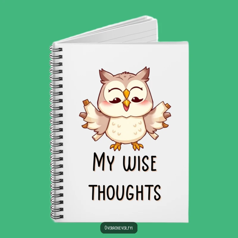 Funny Owl Multitasking Notebook - Jot Down Ideas with Wise Style