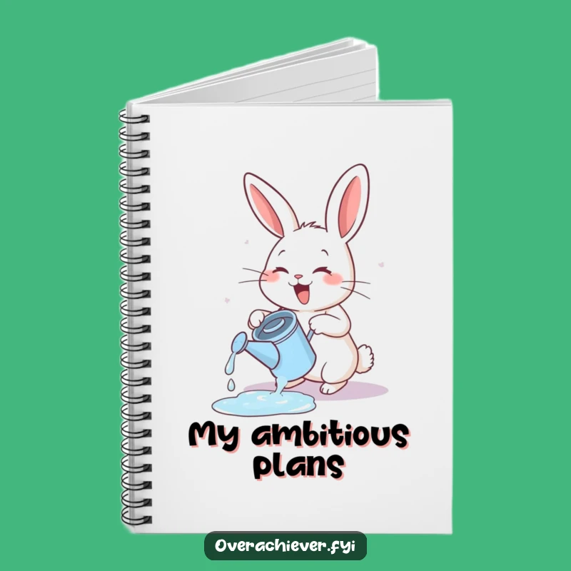 Funny Rabbit Watering Notebook: Garden Notes & Ideas, Perfect Funny Gift