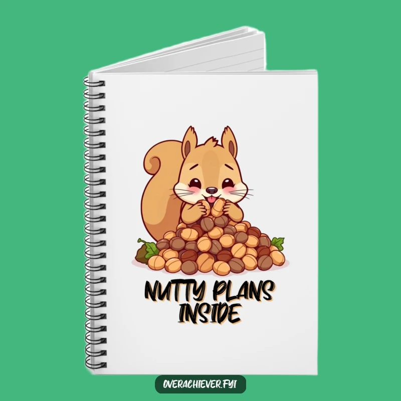 Funny Squirrel Nut Stash Notebook - Organize Your Thoughts with Humor