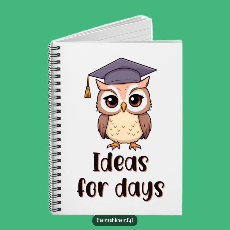 Funny Graduation Owl Notebook: Jot Down Ideas with Academic Hilarity