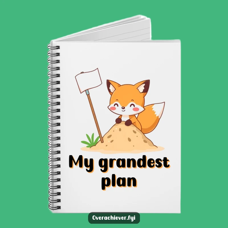 Funny Fox Flag Notebook: Hilarious Journal for Big Ideas