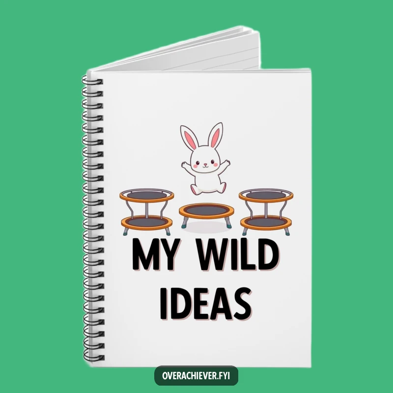 Funny Rabbit Notebook - Jot Down Ideas with Bouncy Enthusiasm!