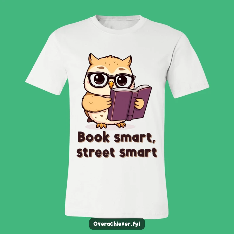 Funny Smart Owl T-Shirt: Intellectual Reader Scholar Tee!